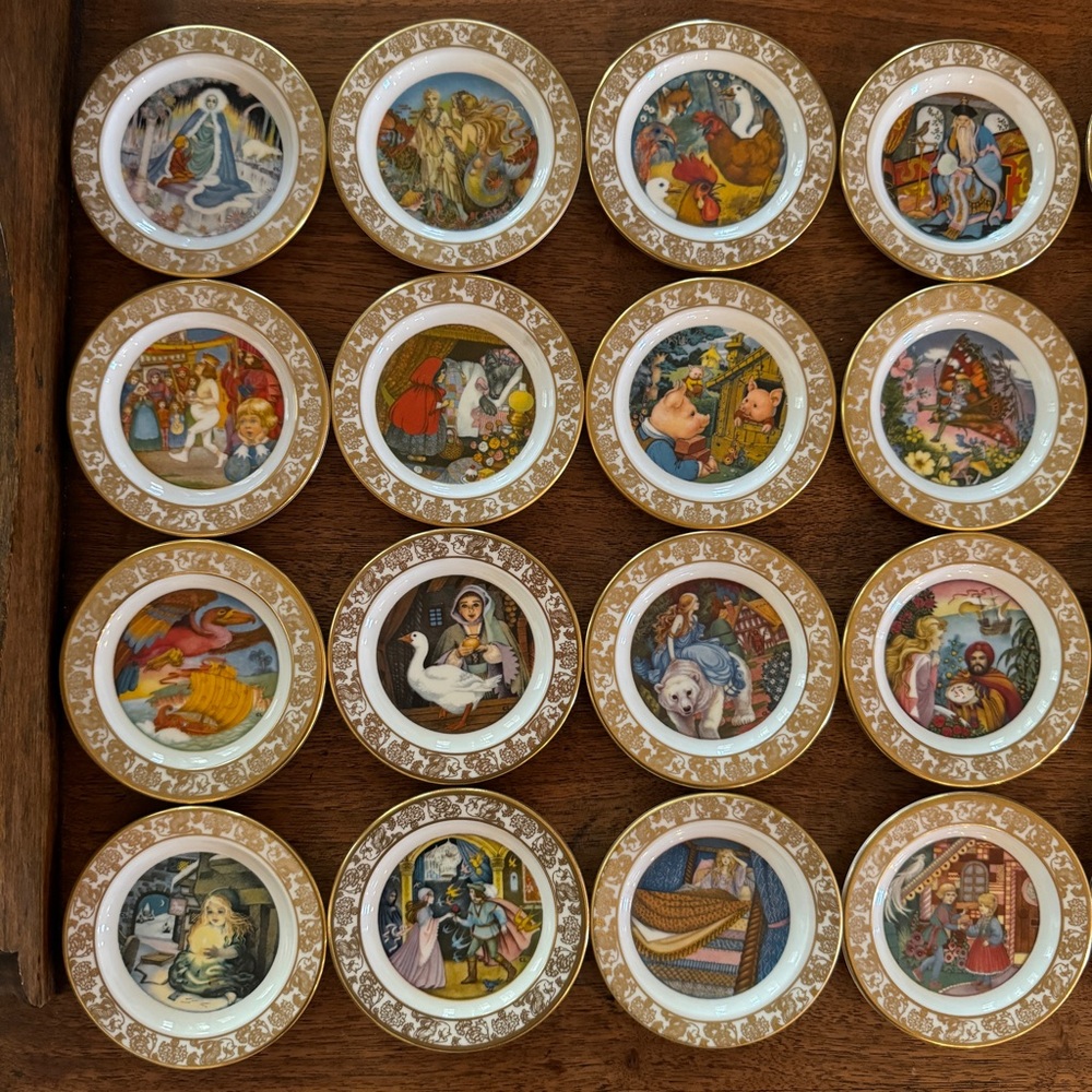 Miniature Porcelain Plates Best Loved Fairy Tales